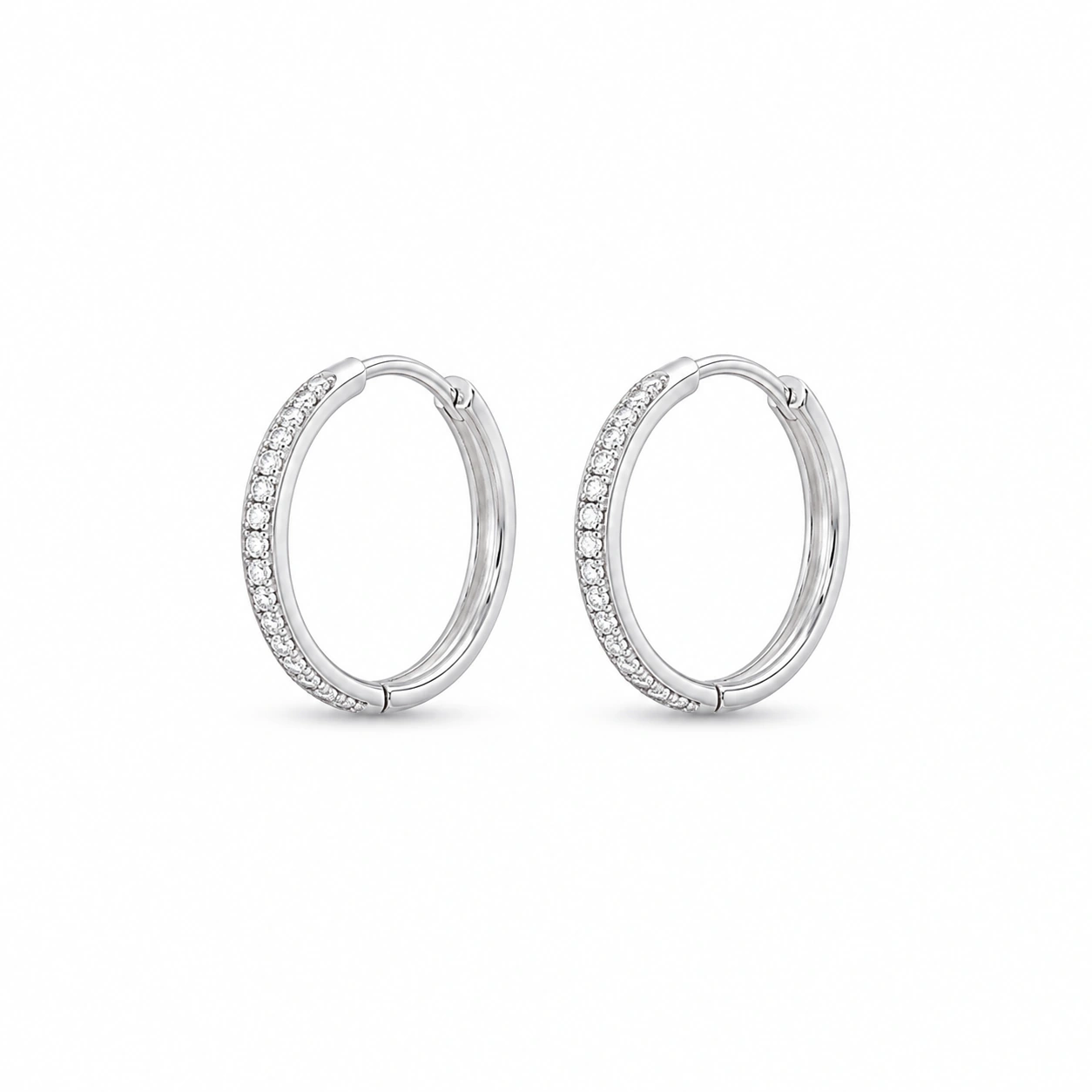 CRYSTELLE Crystal Hoop Earrings product view